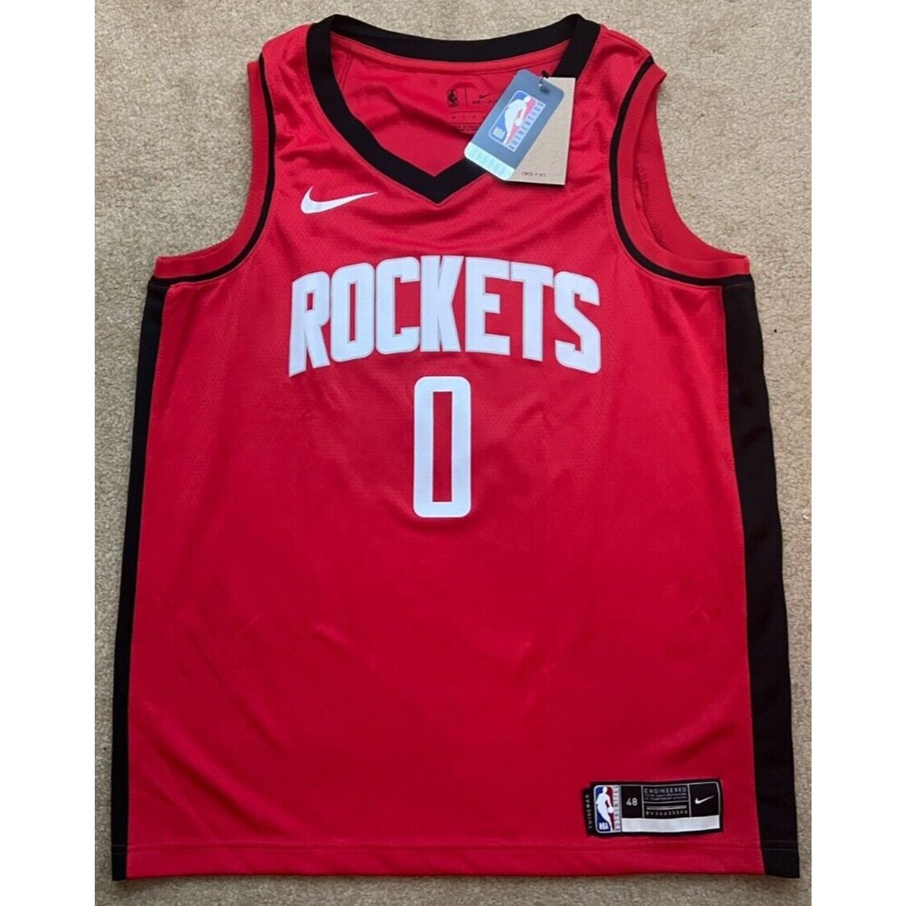 Jalen Green Houston Rockets #0 Nike Swingman Red Icon Jersey Mens Size L